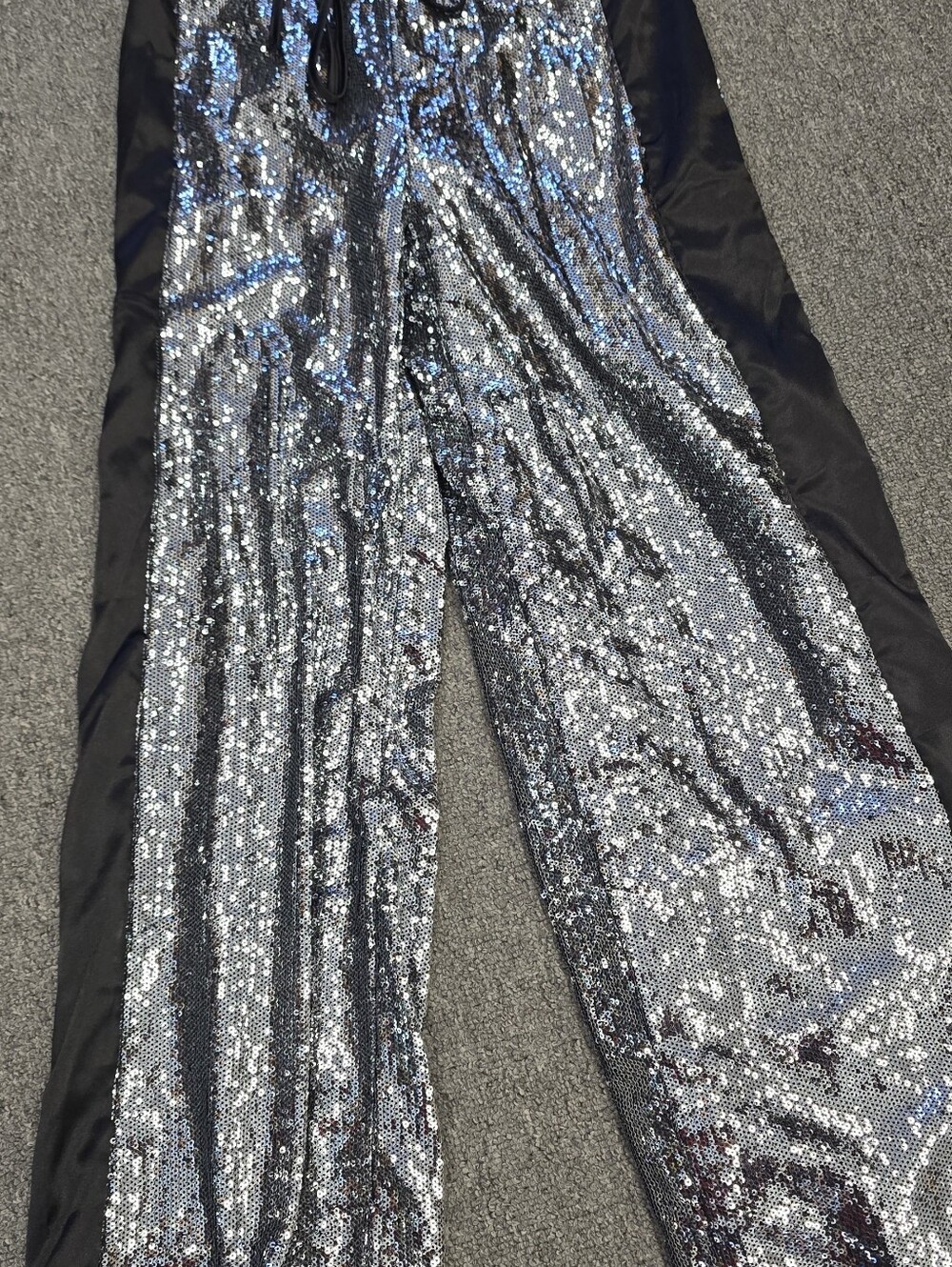 Free People Black Sequin Detail Pants